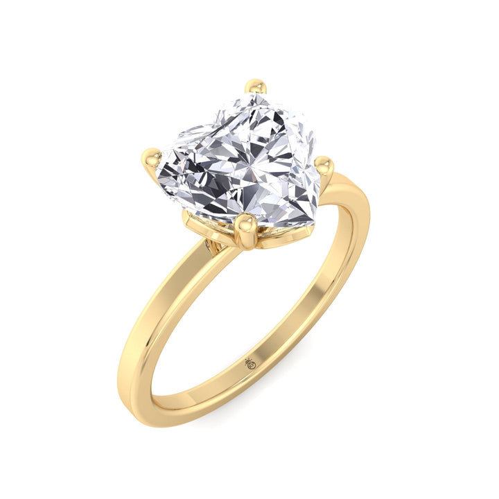 Heart Shape Solitaire Engagement Ring