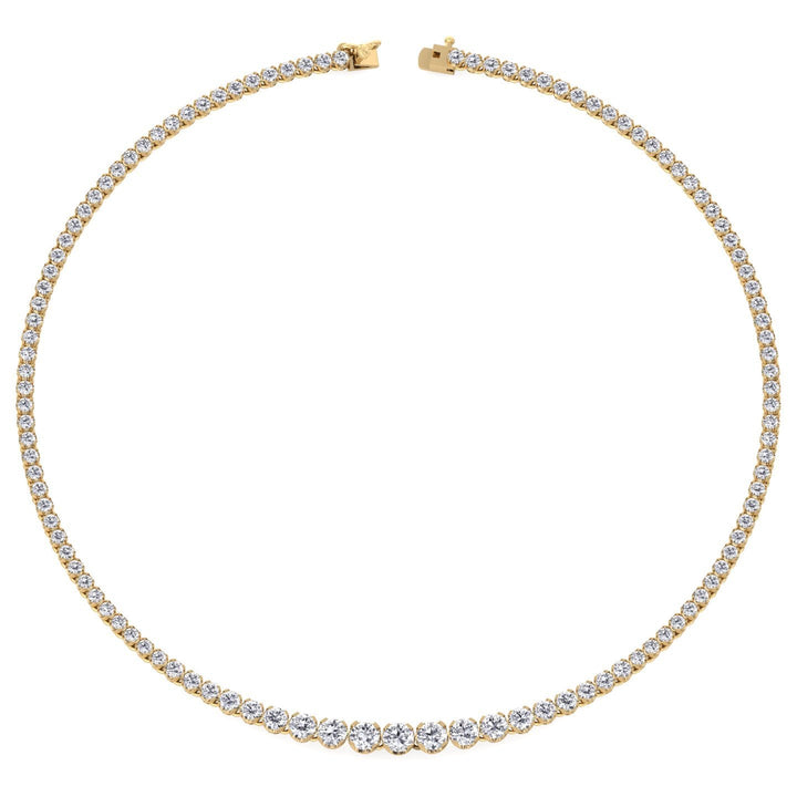 20 Carat Graduated Tennis Necklace