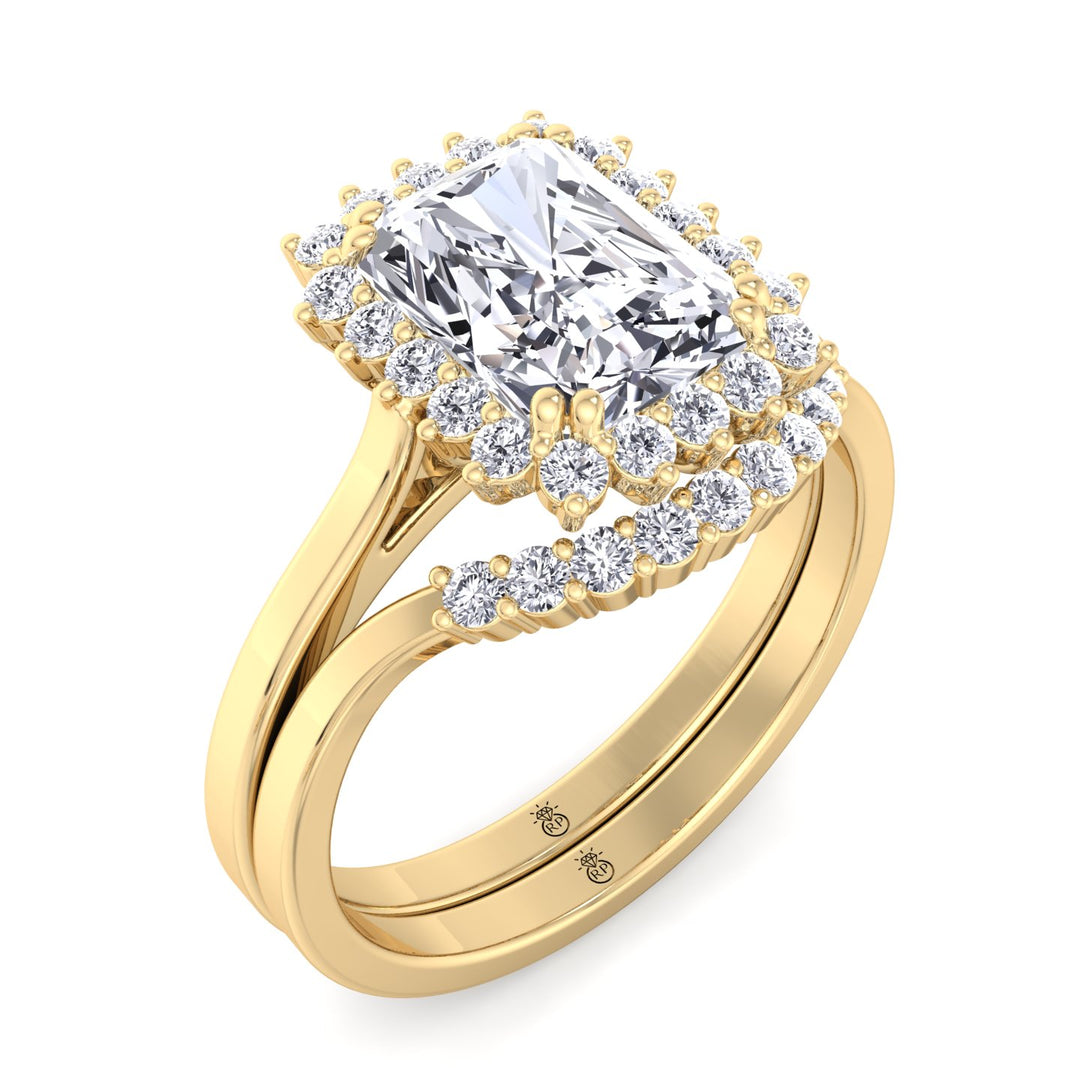 Curved Pave Wedding Band (0.12 CT)