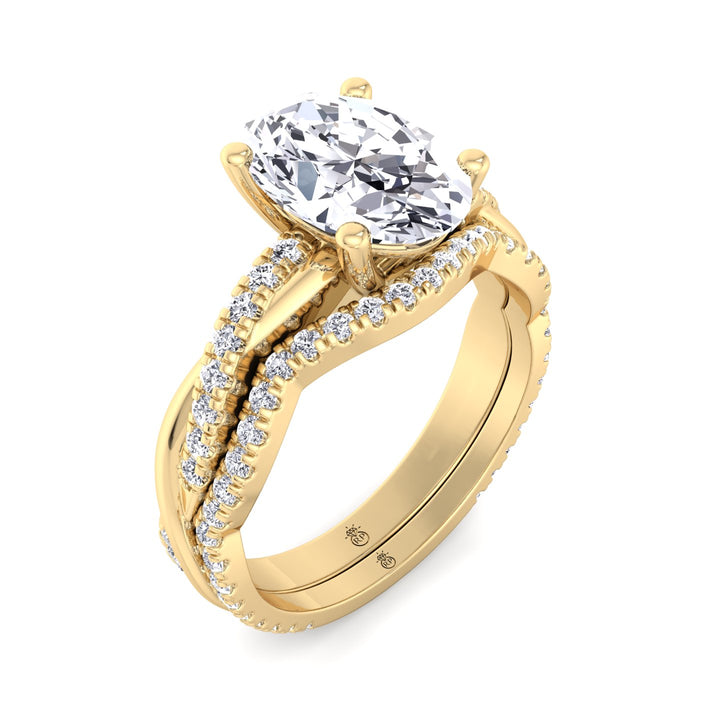 Curvy Pave Wedding Band (0.22 CT)