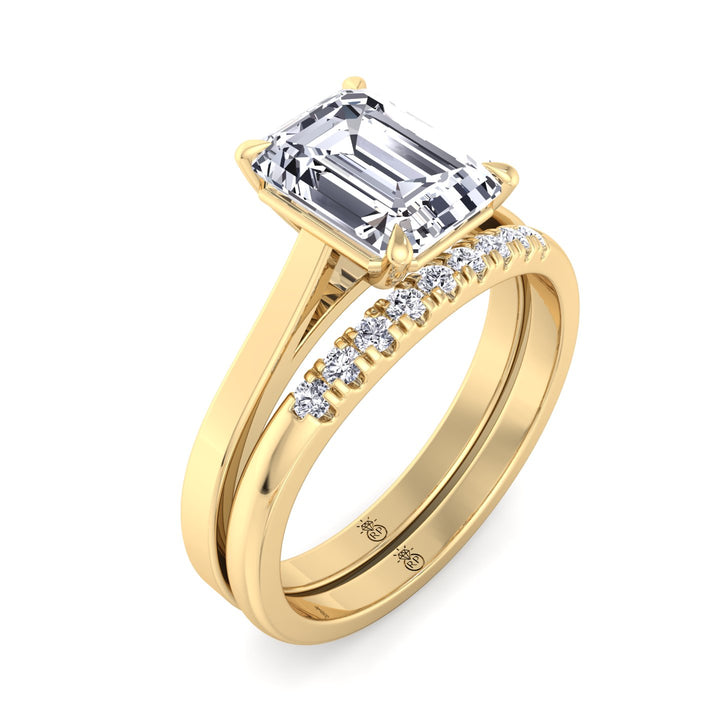 French Set Wedding Band (0.06 CT)