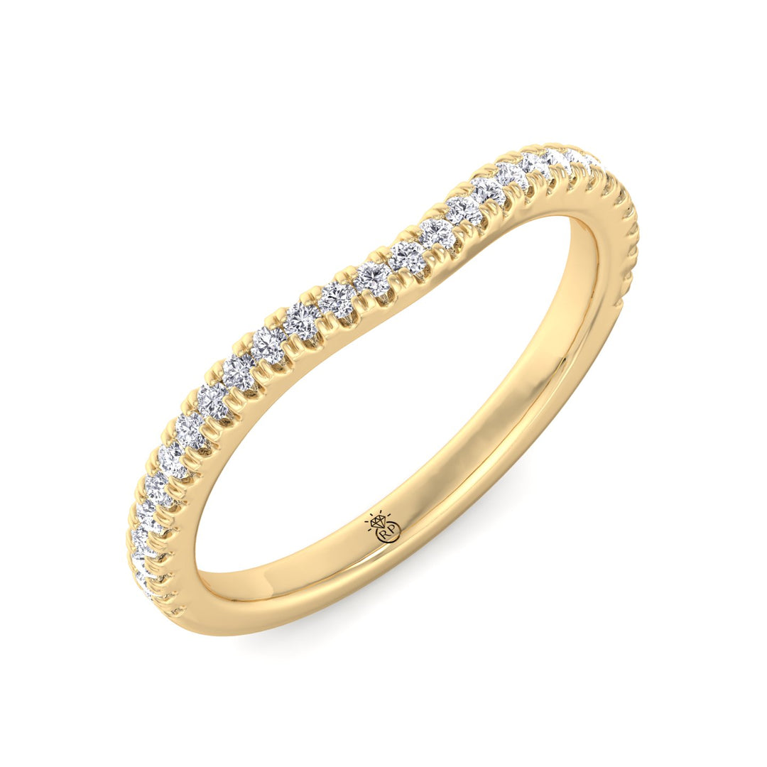 Matching Pave Wedding Band (0.22 CT)