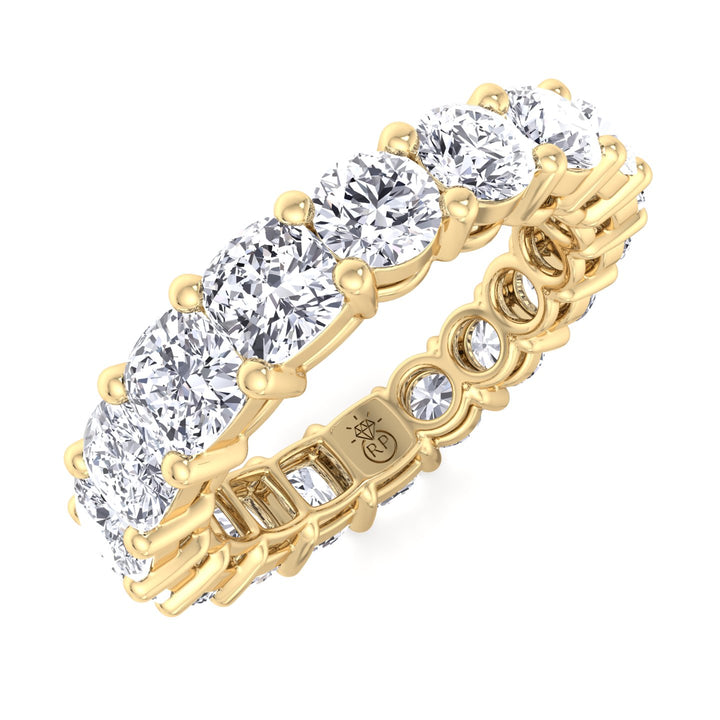 Double Shape - Round &amp; Cushion Cut Eternity Band