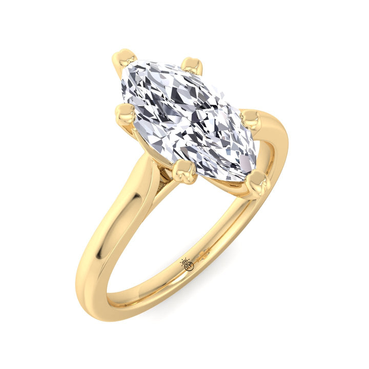 Marquise Cut Solitaire Engagement Ring