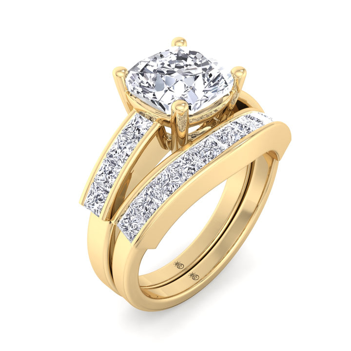 Half Eternity Wedding Band with Curve (0.48 CT)