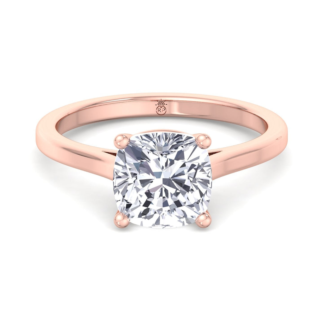 Cushion Cut Solitaire Engagement Ring