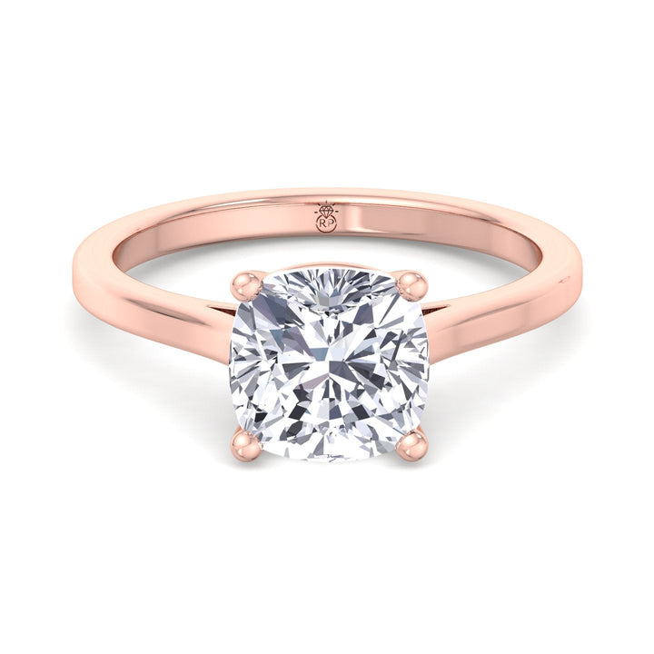 Cushion Cut Solitaire Engagement Ring