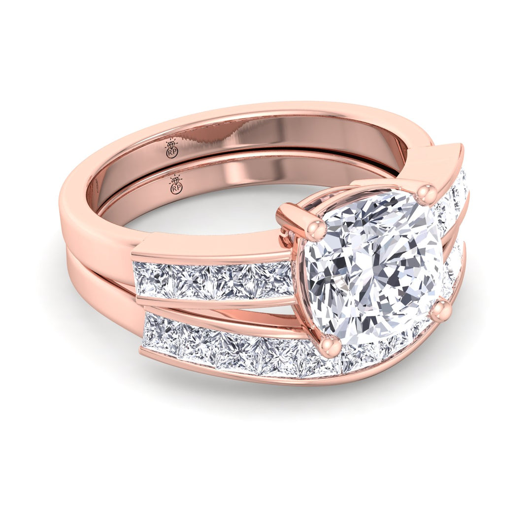 Half Eternity Wedding Band with Curve (0.48 CT)