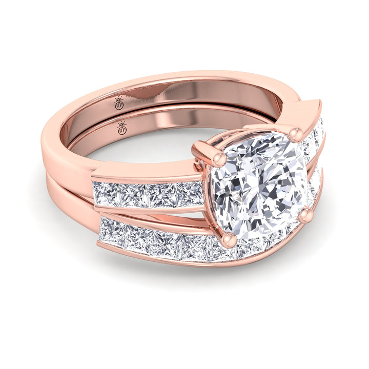 Half Eternity Wedding Band with Curve (0.48 CT)