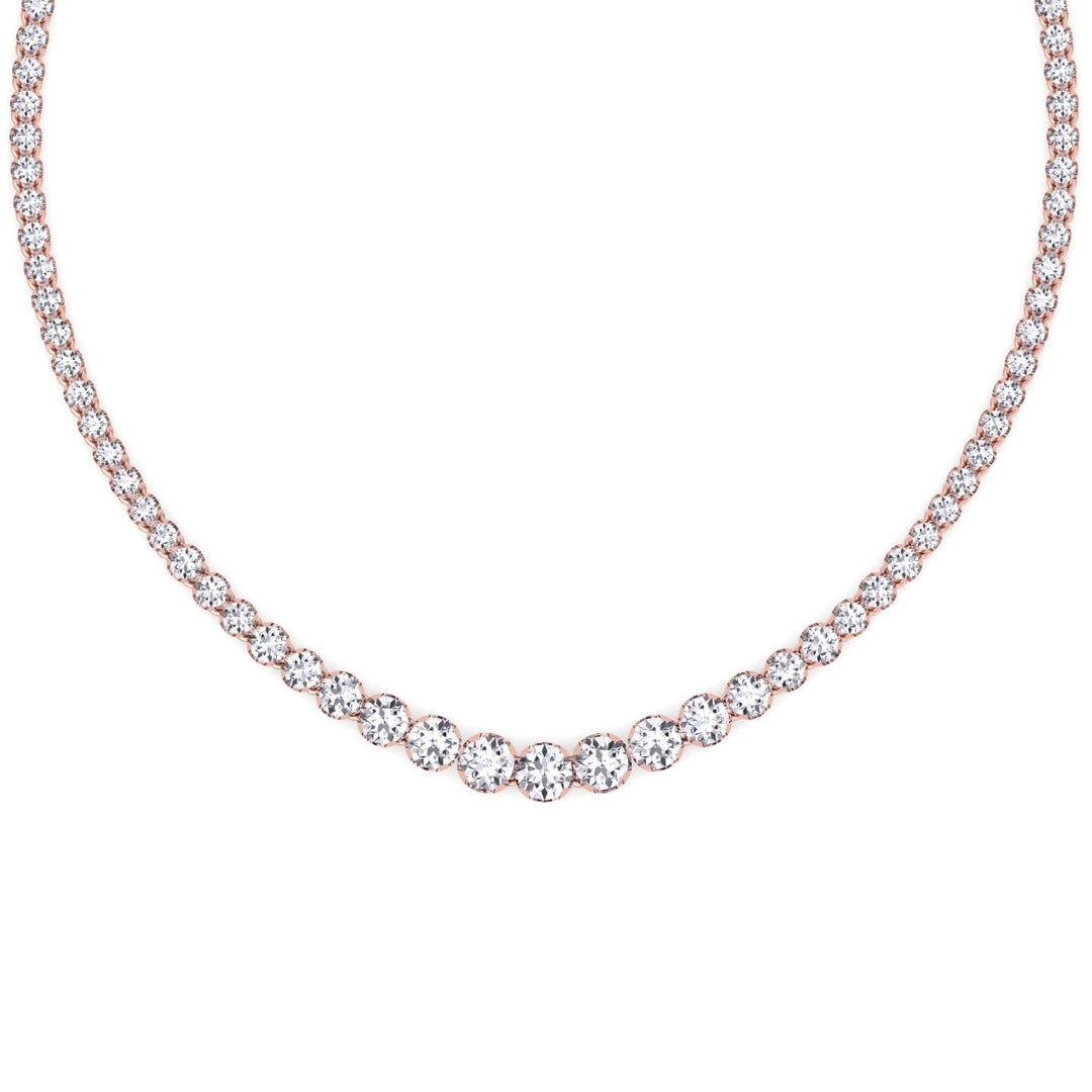20 Carat Graduated Tennis Necklace