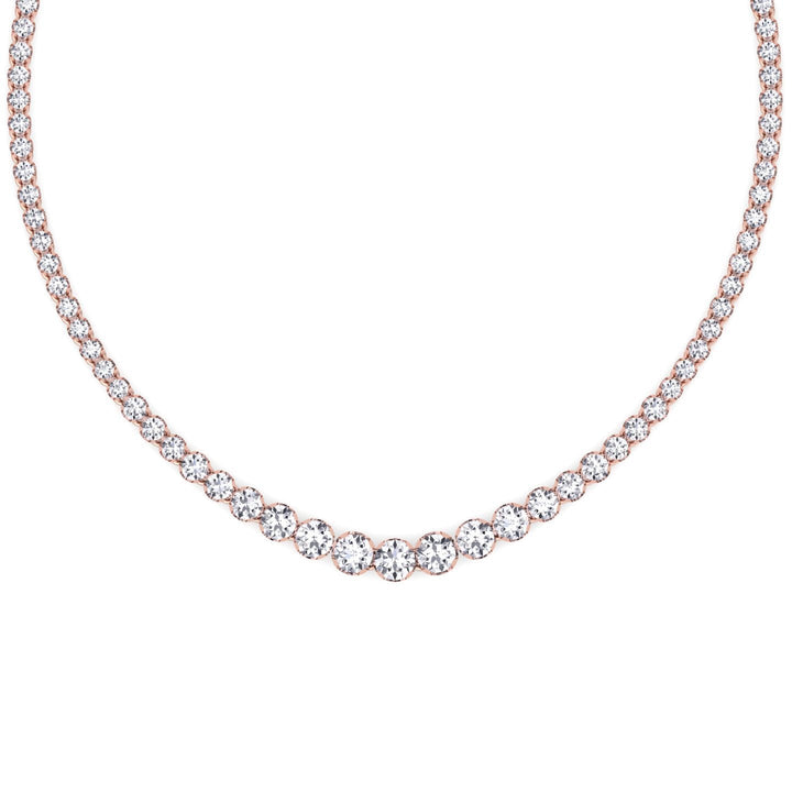20 Carat Graduated Tennis Necklace