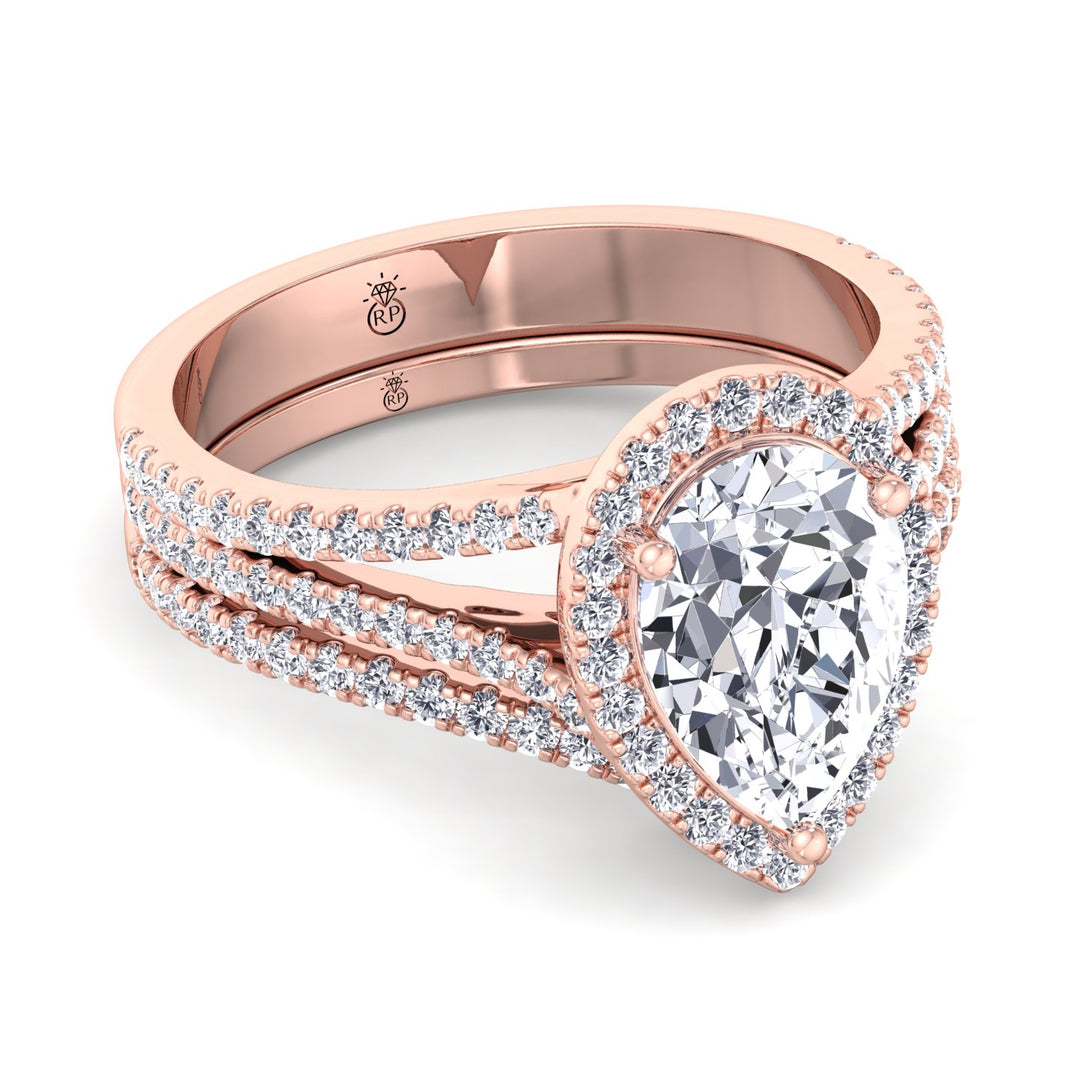 Matching Curved Pave Wedding Band (0.34 CT)