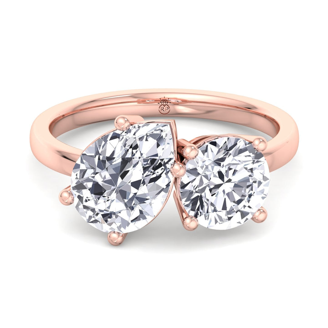 Round &amp; Pear Cut Engagement Ring