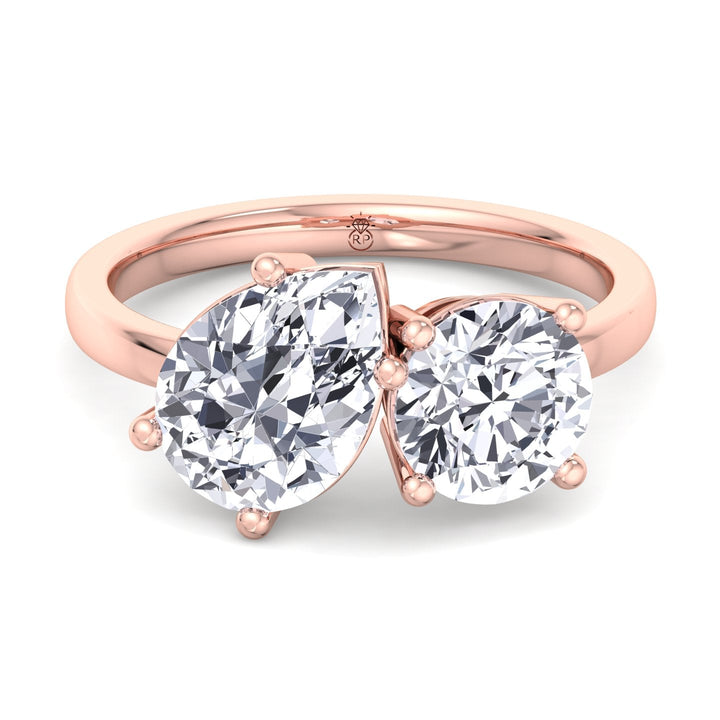 Round &amp; Pear Cut Engagement Ring