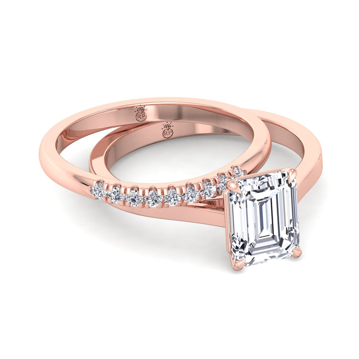 French Set Wedding Band (0.06 CT)
