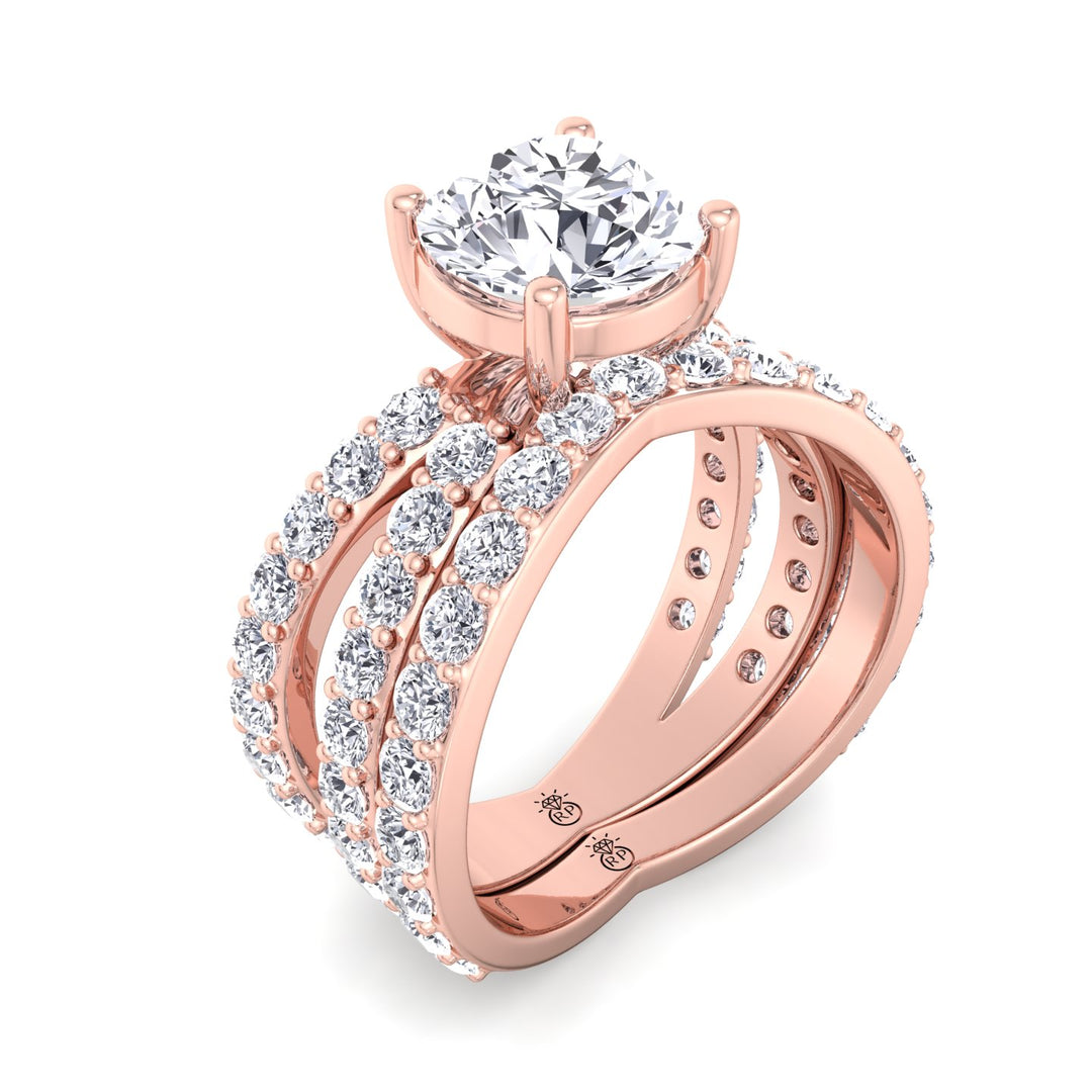 Curved Pave Wedding Band (0.85 CT)