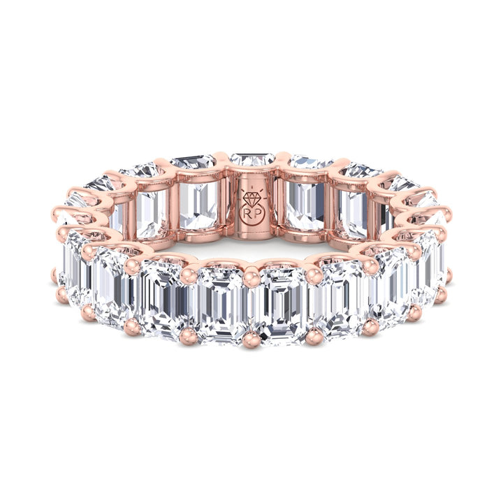 Emerald Cut Eternity Band - U Prong Setting
