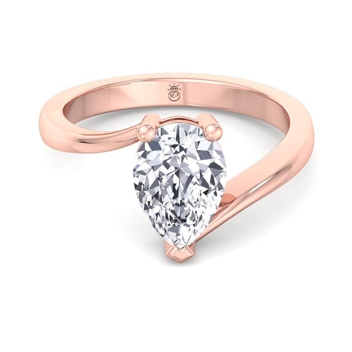 Pear Shape Solitaire Engagement Ring