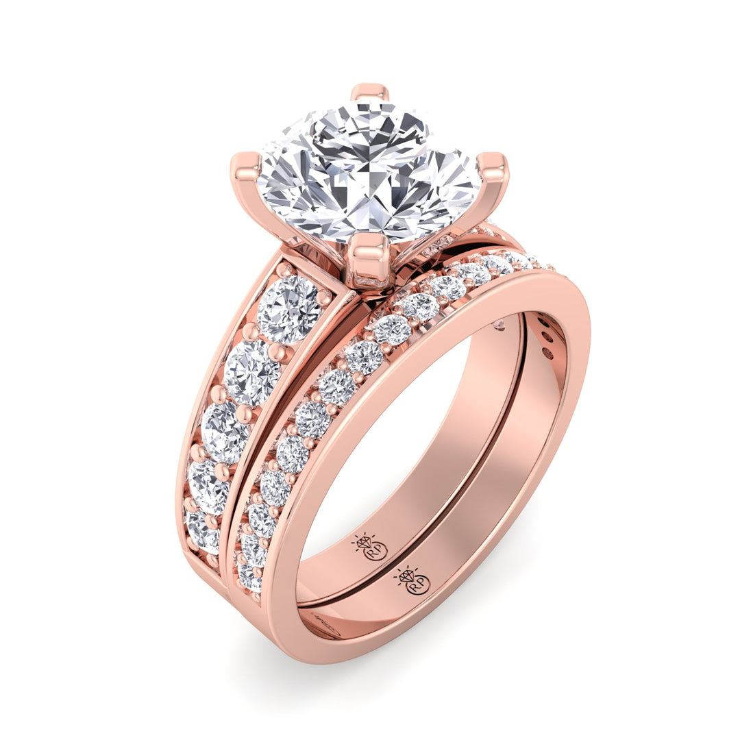 Channel Set Wedding Band (0.08 CT)