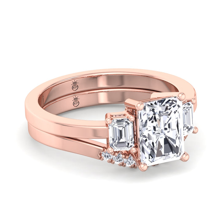 Curved Pave Wedding Band (0.04 CT)