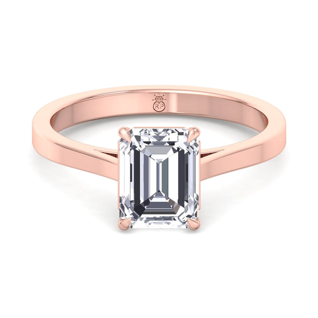 Emerald Cut Solitaire Engagement Ring