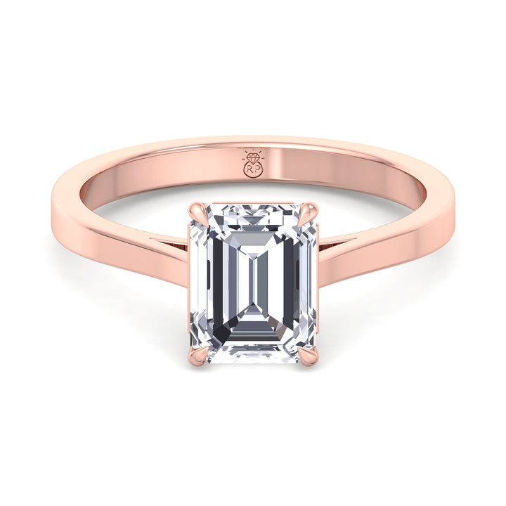 Emerald Cut Solitaire Engagement Ring