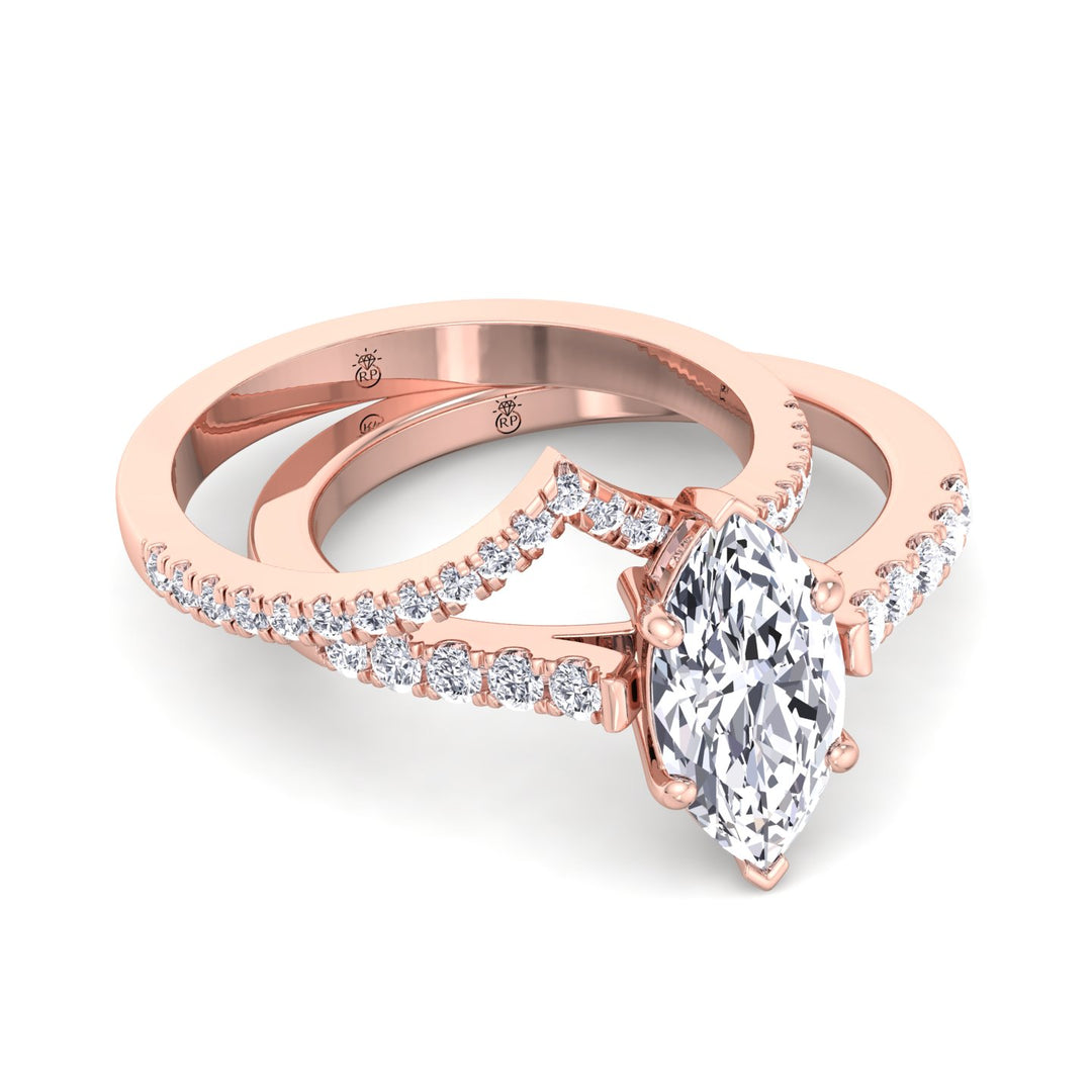 Curved Wedding Band (0.21 CT)
