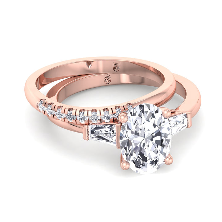 French Set Wedding Band (0.06 CT)