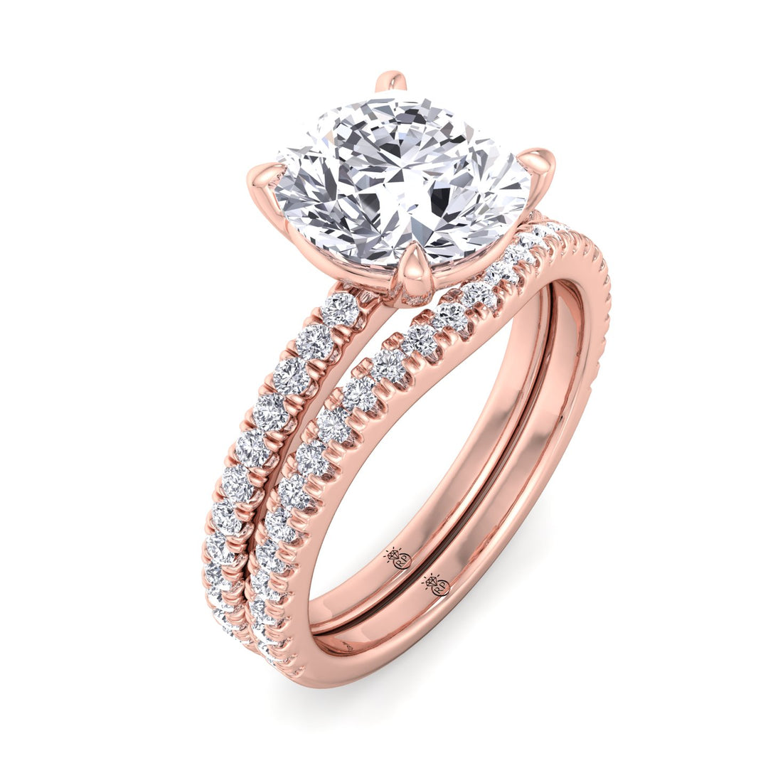 Matching Pave Wedding Band (0.22 CT)