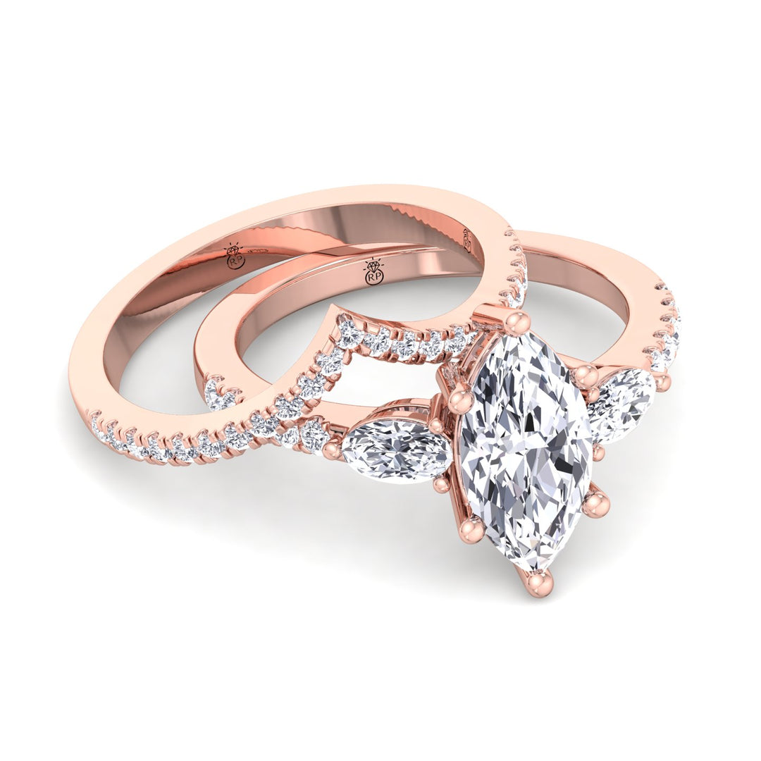 Matching Pave Wedding Band (0.17 CT)