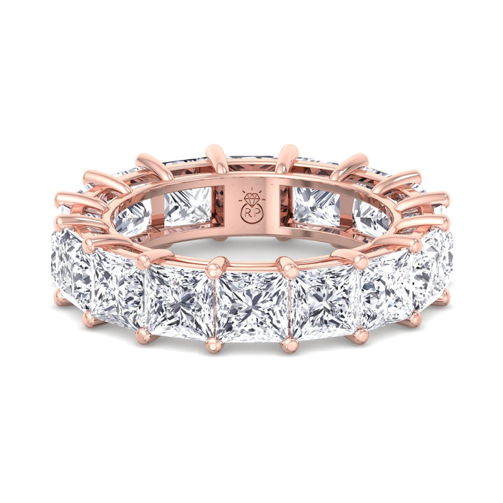 Princess Cut Eternity Band