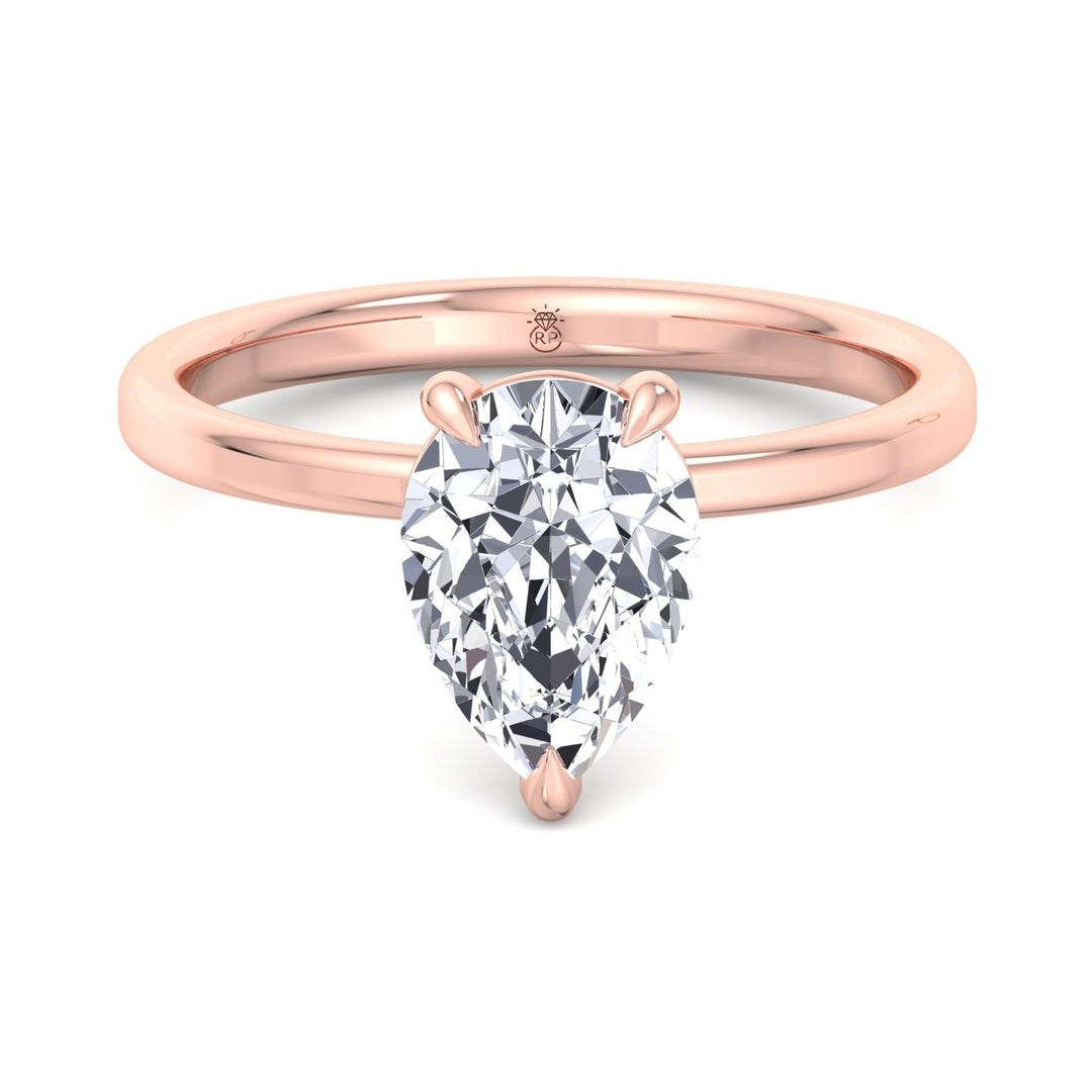 Pear Shape   Solitaire Engagement Ring