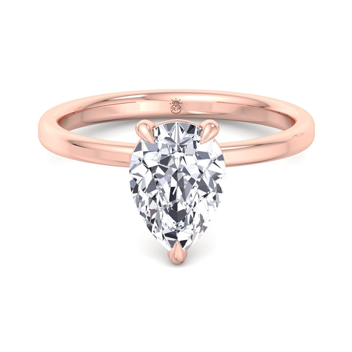 Pear Shape   Solitaire Engagement Ring