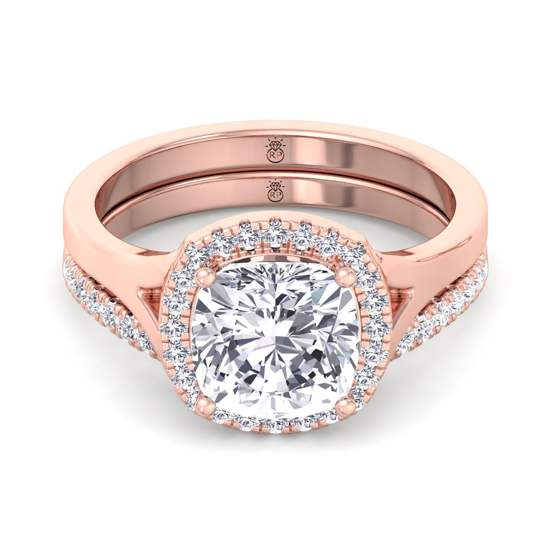 Stackable Pave Wedding Band with Curve (0.16 CT)