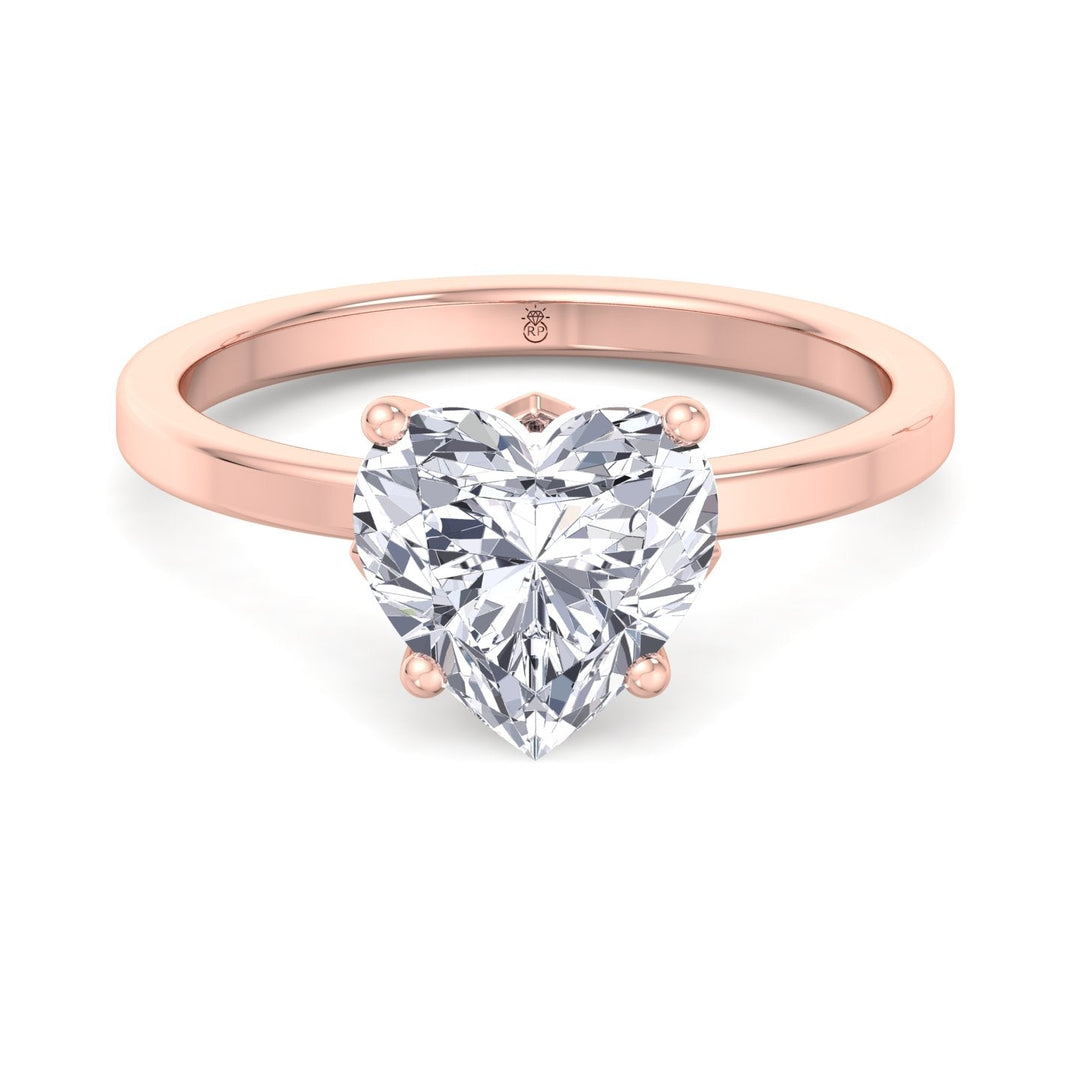 Heart Shape Solitaire Engagement Ring