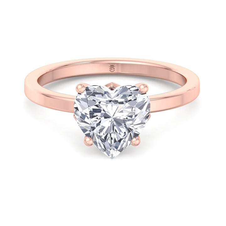 Heart Shape Solitaire Engagement Ring