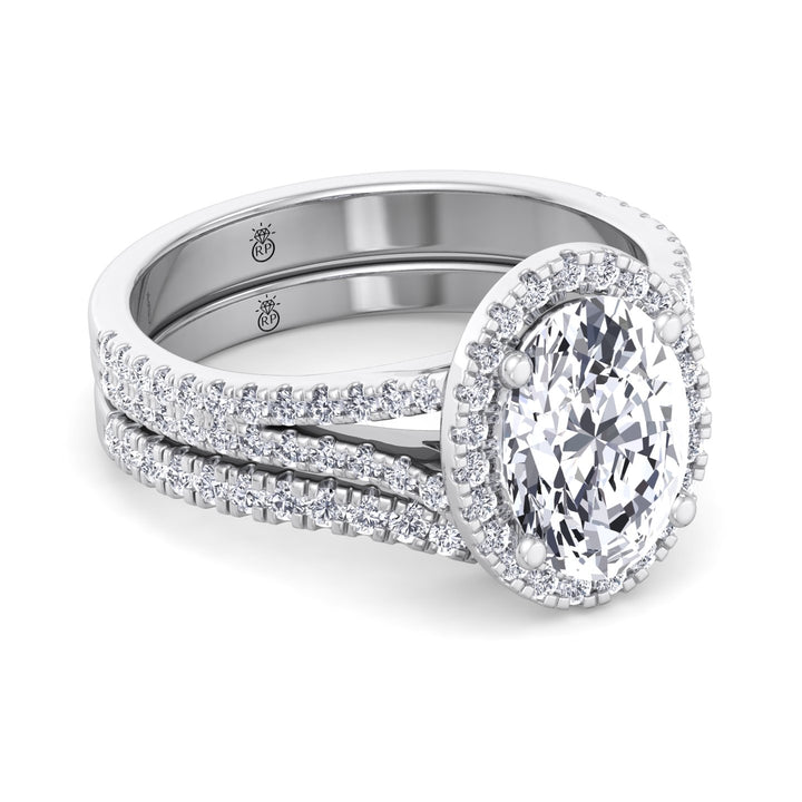 Pave Wedding Band with Curve (0.34 CT)