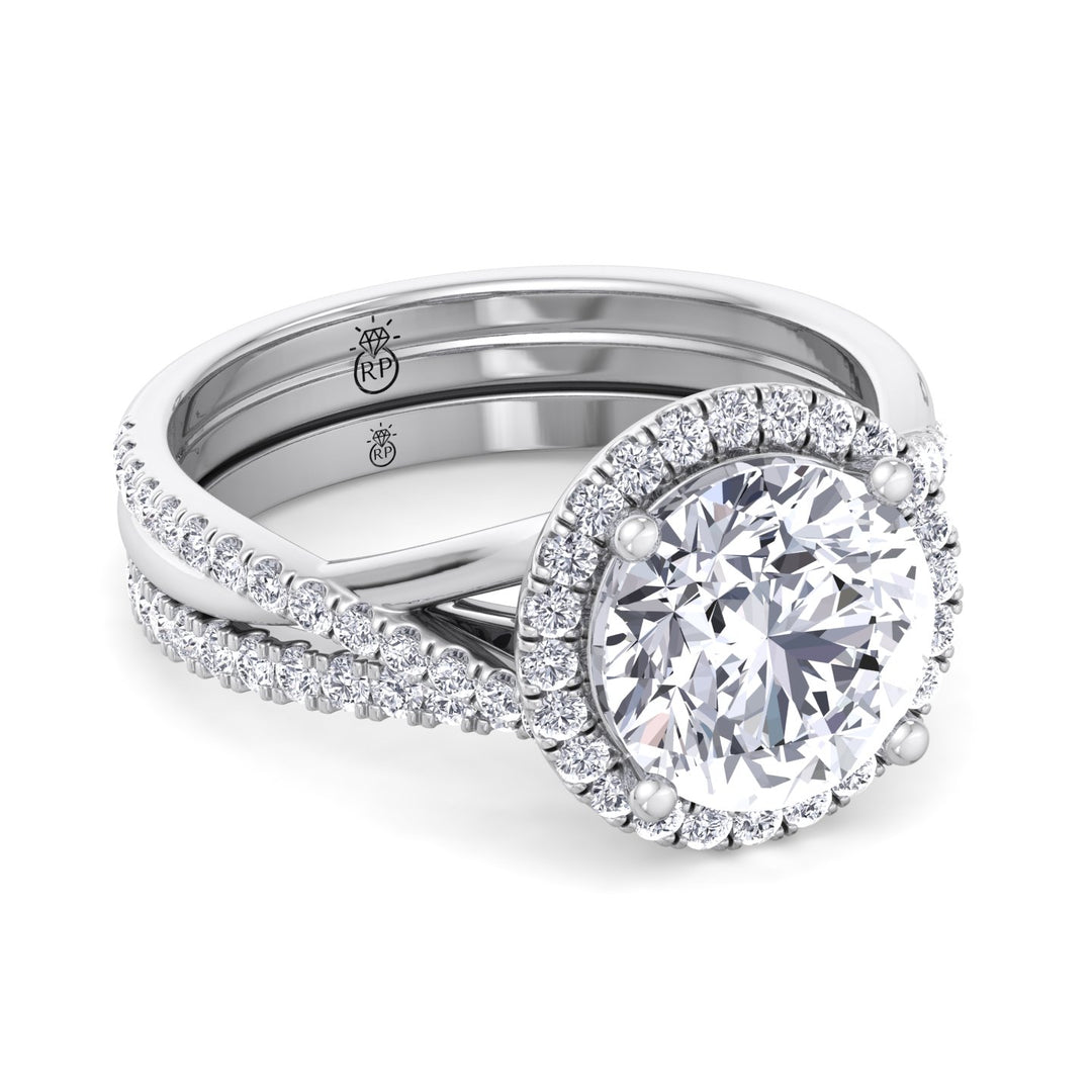Matching Pave Wedding Band (0.3 CT)