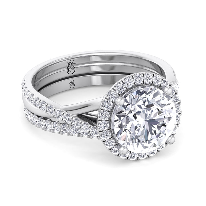 Matching Pave Wedding Band (0.3 CT)