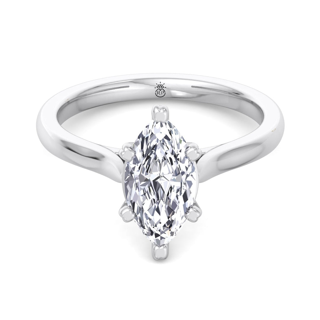 Marquise Cut Solitaire Engagement Ring