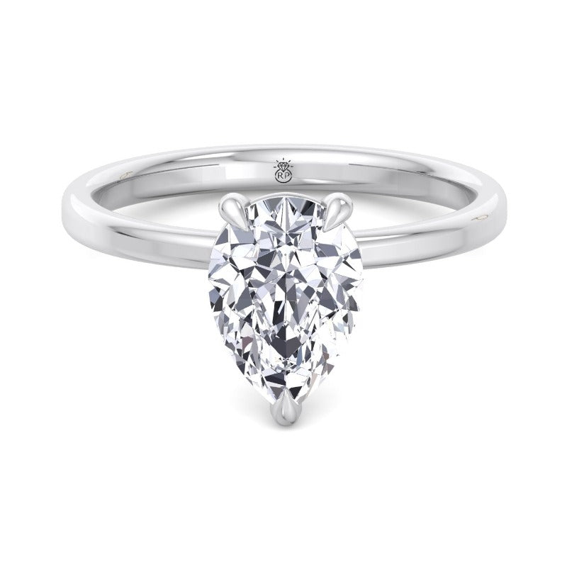 Pear Shape   Solitaire Engagement Ring