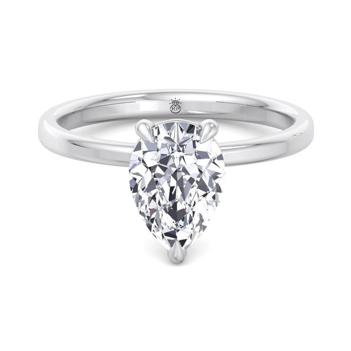 Pear Shape   Solitaire Engagement Ring