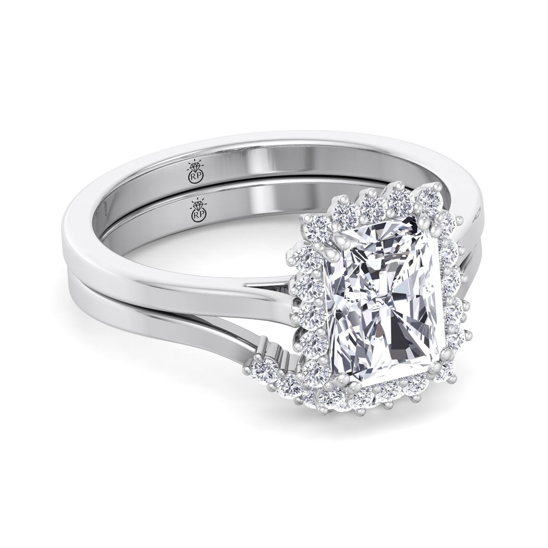 Curved Pave Wedding Band (0.12 CT)