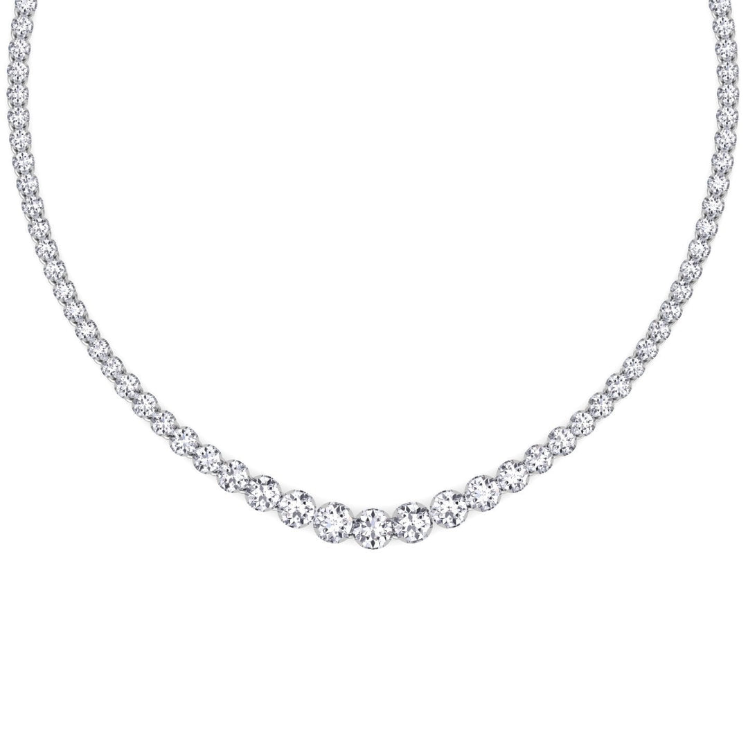 20 Carat Graduated Tennis Necklace