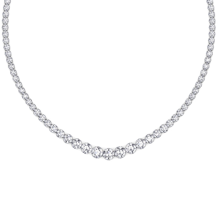 20 Carat Graduated Tennis Necklace