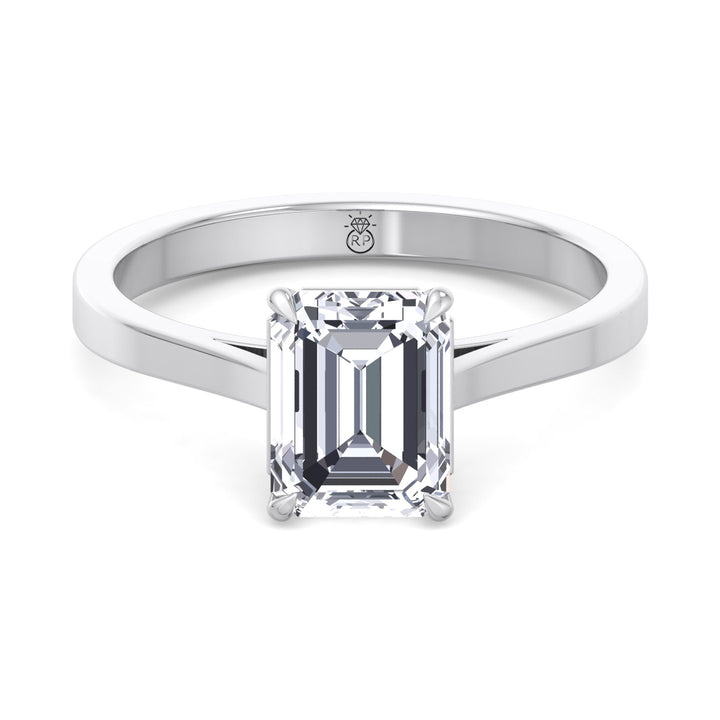 Emerald Cut Solitaire Engagement Ring