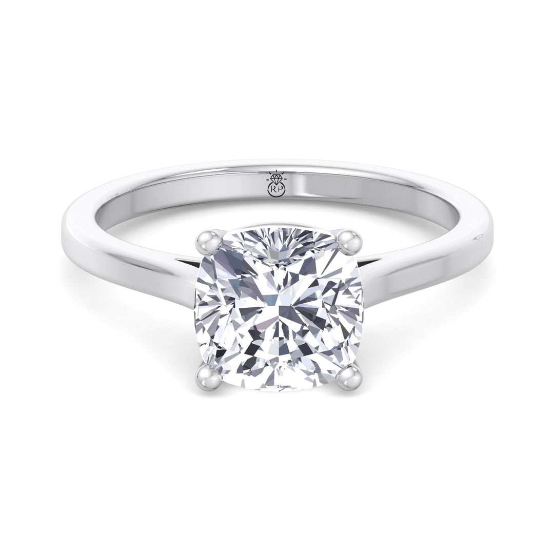Cushion Cut Solitaire Engagement Ring