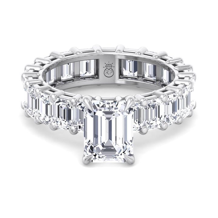 Emerald Cut Eternity Engagement Ring