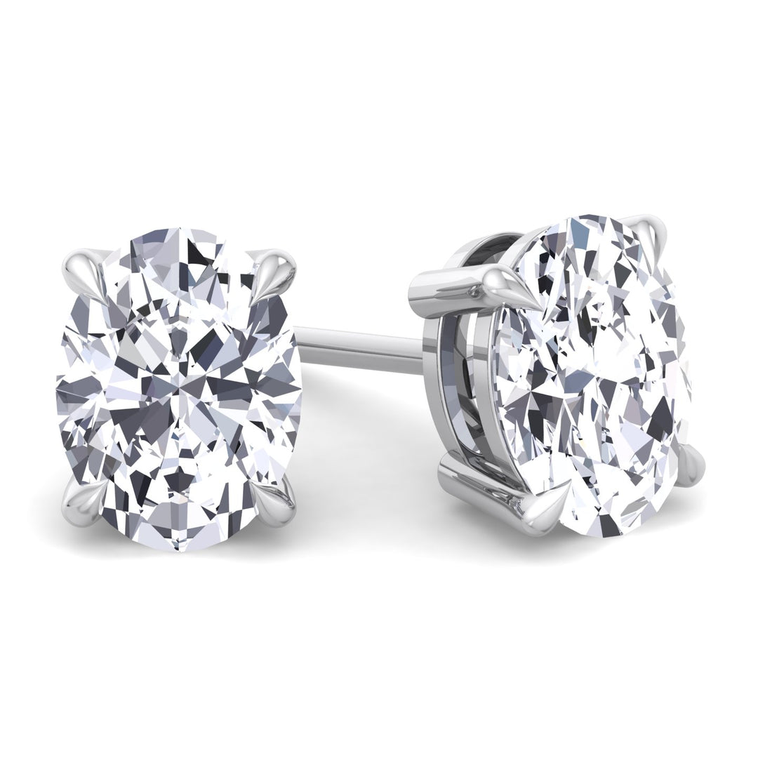 Oval Cut Studs