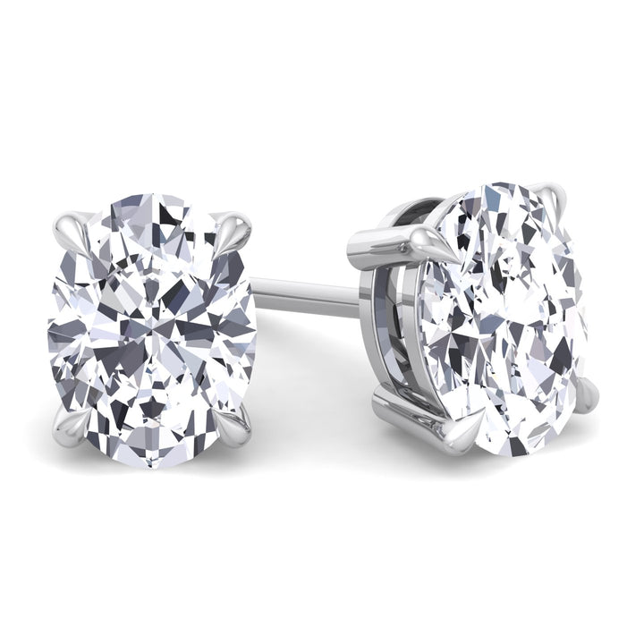 Oval Cut Studs